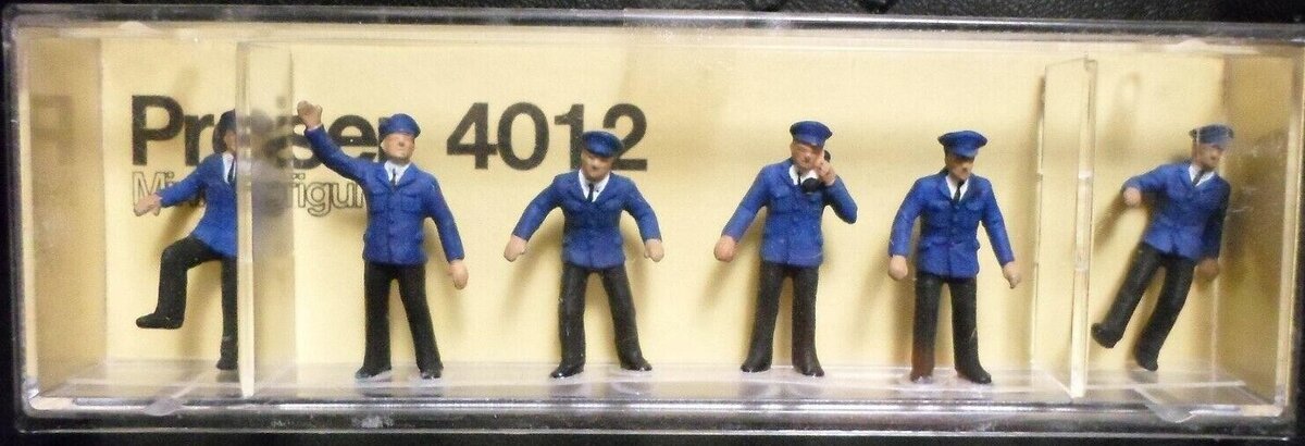 Preiser 4012 HO Train Station Crew (Set of 6)