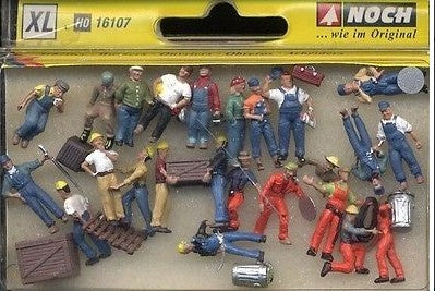 Noch 16107 HO Railroad and Track Side Workers With Accessories