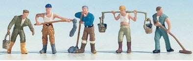 Noch 15115 HO Constuction Workers W/Brooms and Buckets