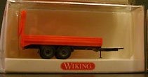 Wiking 6660221 HO Mini Bagger Trailer for Mini Excavators