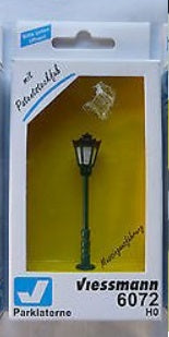 Viessmann 6072 HO Green & Black Park Lantern Street Light