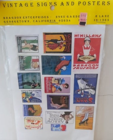 Bragdon Enterprises HO Vintage Sign & Posters