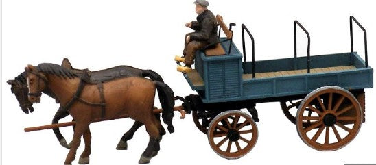 Artitec Models 10.276 HO Open Farmer's Horse Drawn Cart W/Driver Kit