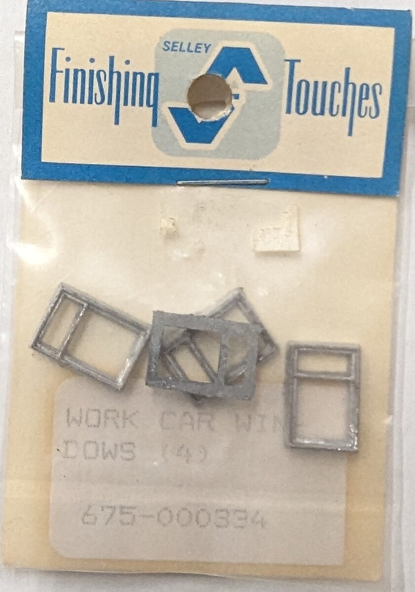 Finishing Touches 675-000334 HO Working Car Windows (Pack of 4)