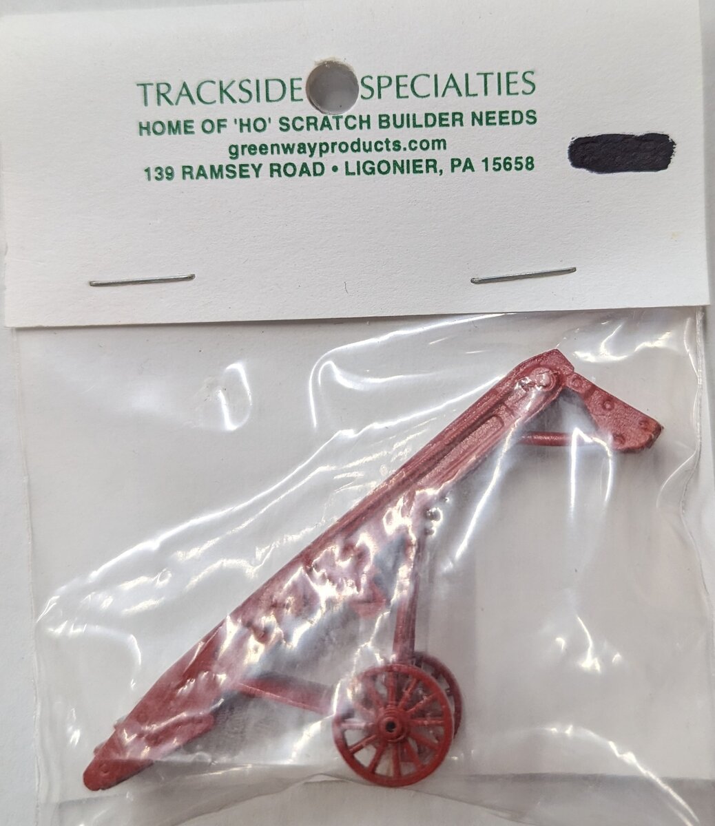 Trackside Specialties HO Rust Red Bulk Conveyor Metal