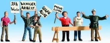 Noch 15045 HO Workers on Strike (Set of 6)