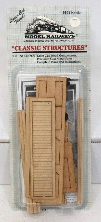 Model Railways 1005 HO Fishing Shack & Dock Laser Cut Wood Buildings Kit