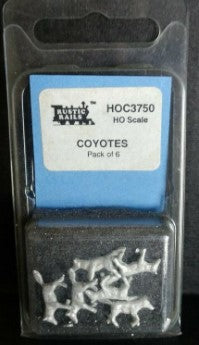 Rustic Rails HOC3750 HO Coyotes (Pack of 6)