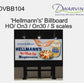 Dwarvin DVBB104-FA HO Assembled Fiber-Lit Hellmann's Billboard