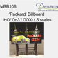 Dwarvin DVBB108-FP HO Unassembled Fiber-Lit Packard Billboard