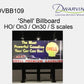 Dwarvin DVBB109-FP HO Unassembled Fiber-Lit Shell Oil Billboard