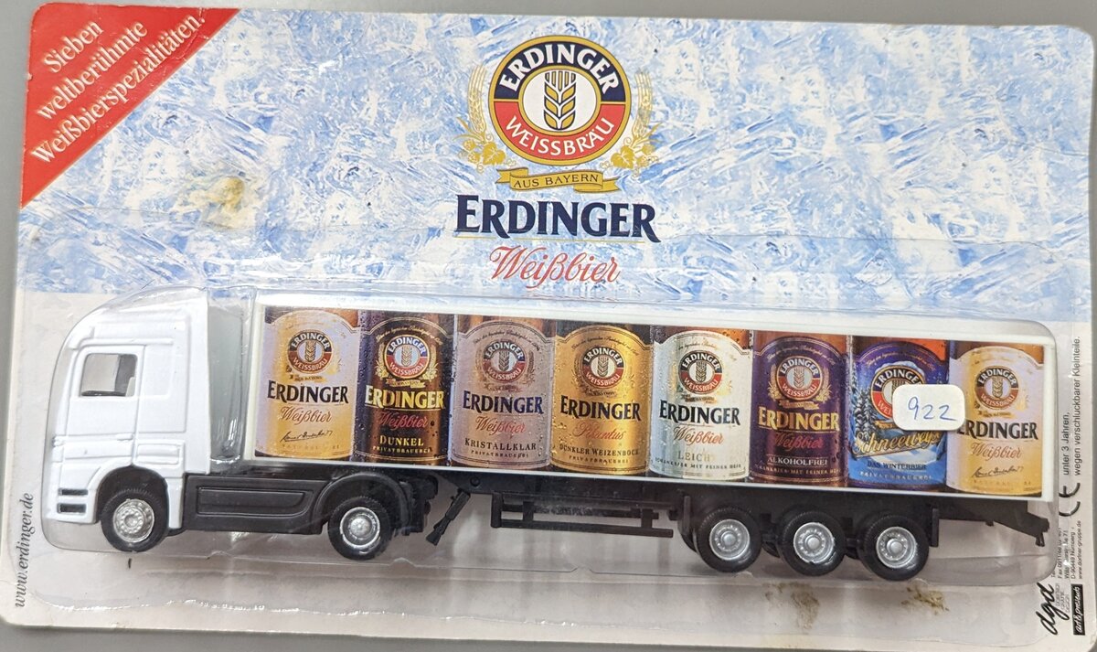 Grell Hummer 922 HO Erdinger German Beer Delivery Semi Truck