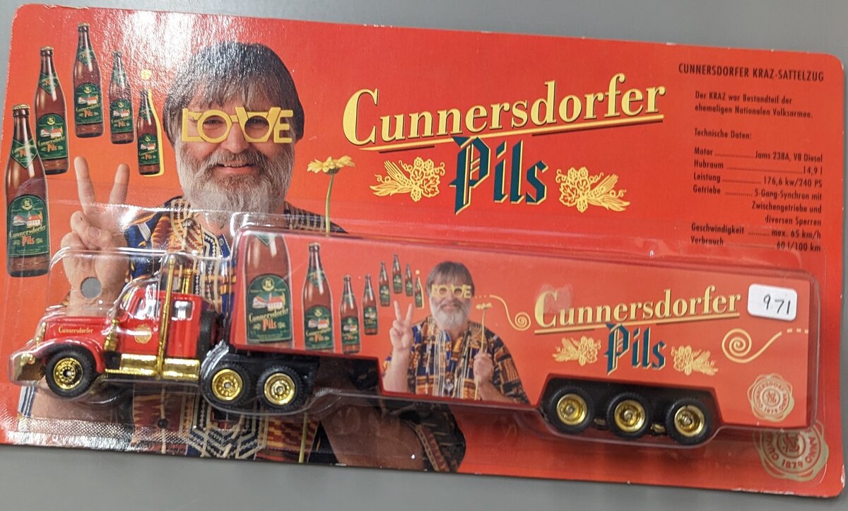 Grell Hummer D-33663 HO Cunnerdorfer Pilsener German Beer Semi Truck