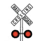 Dwarvin DVFLRRX101 HO Fiber-Lit Railroad Crossing