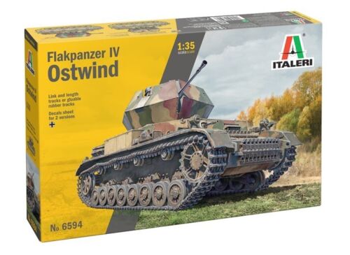 Italeri 6594 1:35 Flakpanzer IV Ostwind Military Tank Model Kit