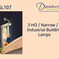 Dwarvin DVSL107 HO/On30/On3/S Fiber-Lit Industrial Building Lamps (3 Pack)