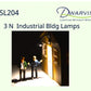 Dwarvin DVSL204 N Fiber-Lit Industrial Building Lamps (Pack of 3)