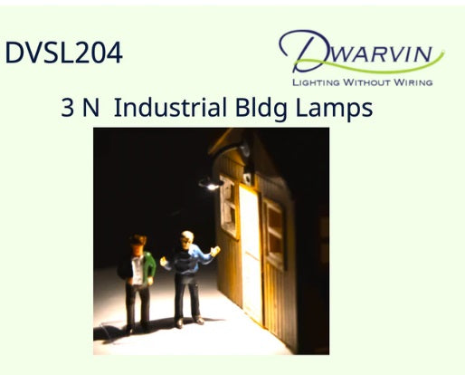 Dwarvin DVSL204 N Fiber-Lit Industrial Building Lamps (Pack of 3)