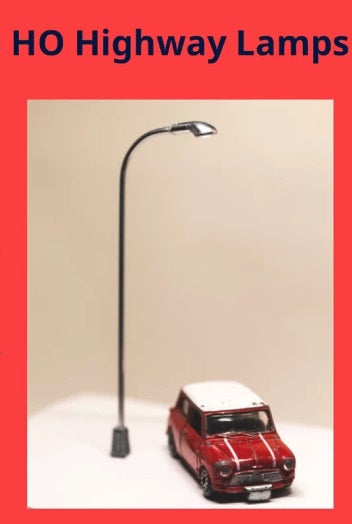 Dwarvin DVSL104 HO Fiber-Lit Highway Lamps (Pack of 3)