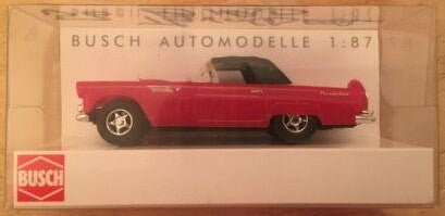 Busch 45211 HO Red Ford Thunderbird w/ Black Top