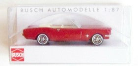 Busch 47513 HO Metallic Red 1964 Ford Mustang Convertible