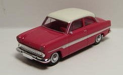Brekina Automodelle 19306 HO Ford Red Sedan w/ Red Top