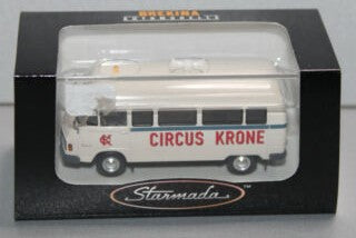 Brekina Automodelle 13255 HO Mercedes Benz L 206 Circus Krone Transport Van