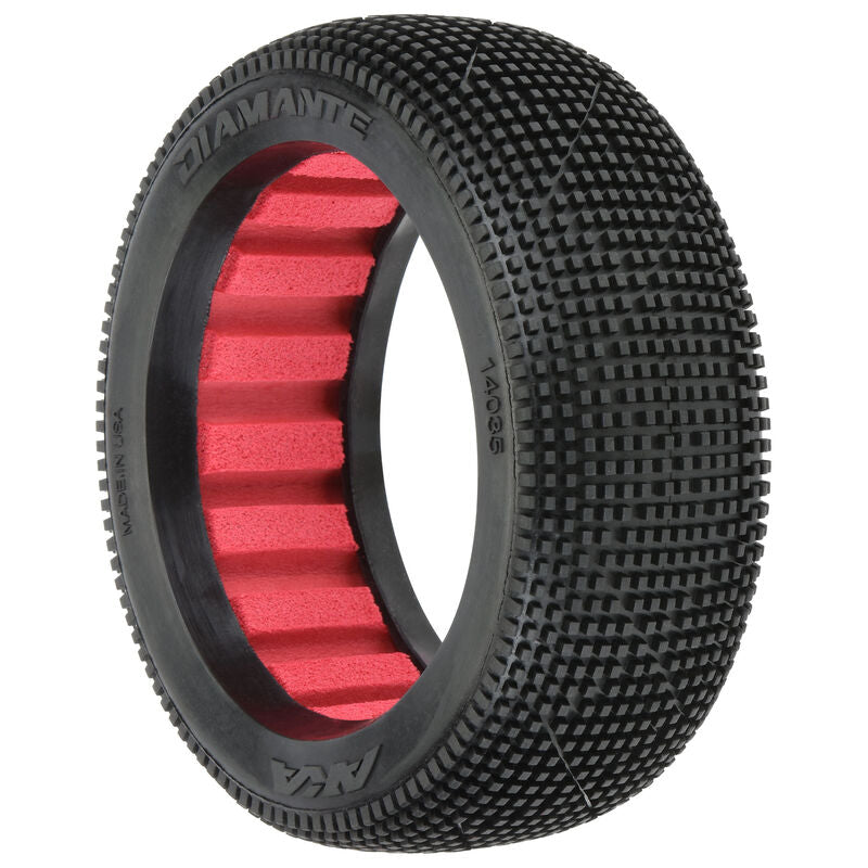 AKA Products, Inc. 14035VR 1:8 Diamante Super Soft Fr/Rr Off-Road Buggy Tires