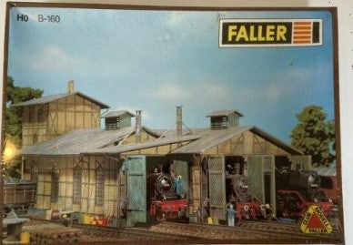 Faller B-160 HO Locomotive Engine House Building Kit.