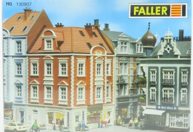 Faller 130907 HO Town Corner House #73 Building Kit