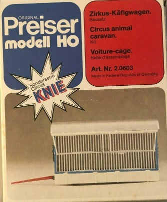 Preiser 2.0603 HO Circus Animal Caravan Kit