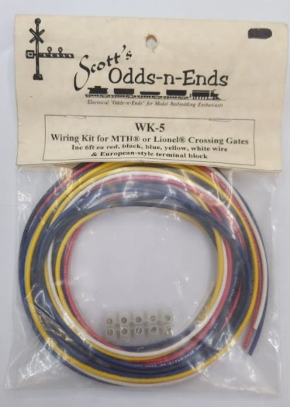 Scotts Odds-N-Ends WK-5 Wiring Kit For MTH Or Lionel Gates 6' & Terminal Block