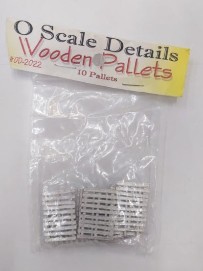 Model Tech Studios OD-2022 O Wooden Pallets Metal (Pack of 10)