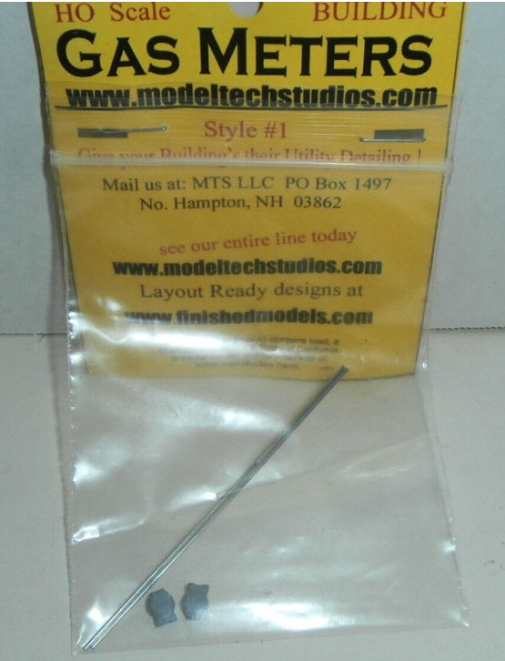 Model Tech Studios OD2279P O Gas Metters (Pack of 2)