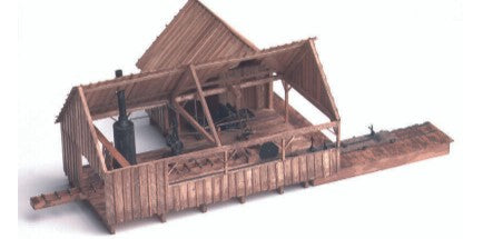 KMP Models 1996 HO Steam Sawmill w/Planer Building Kit