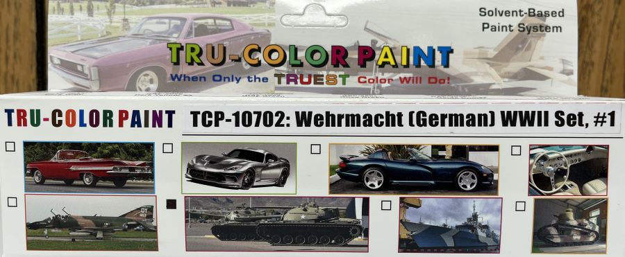 Tru-Color TCP-10702 Wehrmacht (German) WWII #1 - 1 oz Paint Bottle (Set of 6)