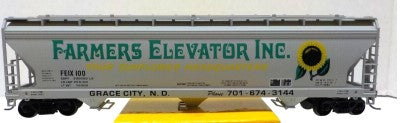 Accurail 1550 HO 3-Bay ACF CVD Hopper Farmers Elevator Inc.