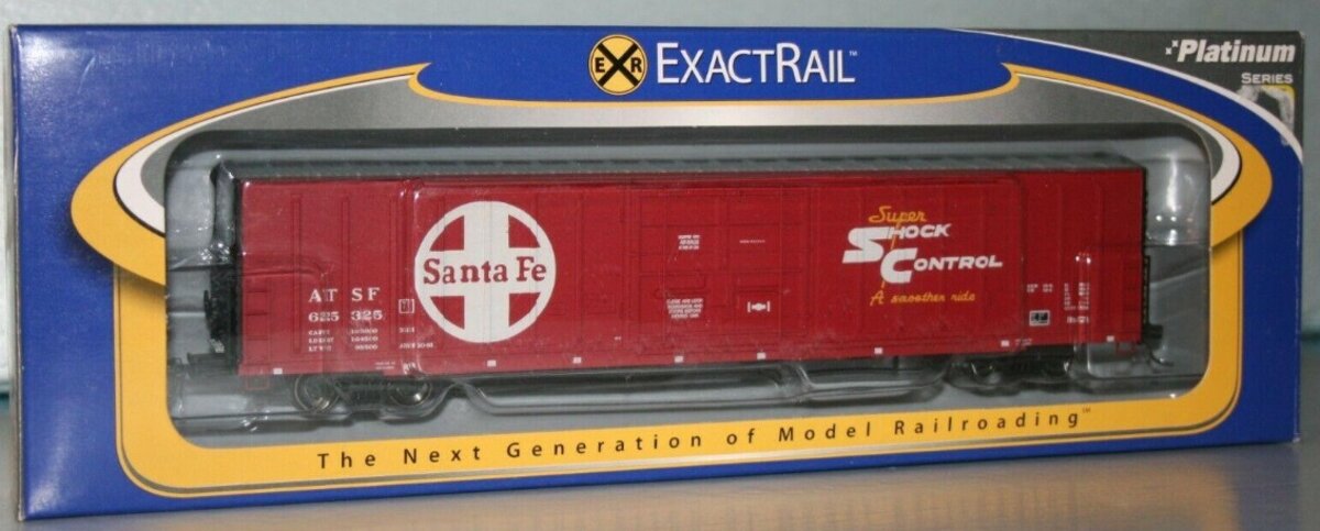 ExactRail EP-80515-1 HO Santa Fe PC&F 62' Insulated Box Car #625325