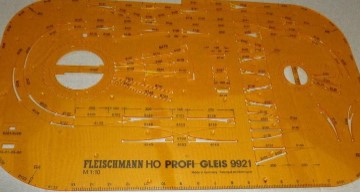 Fleischmann 9921 HO Profi-Gleis Track Plan Stencil