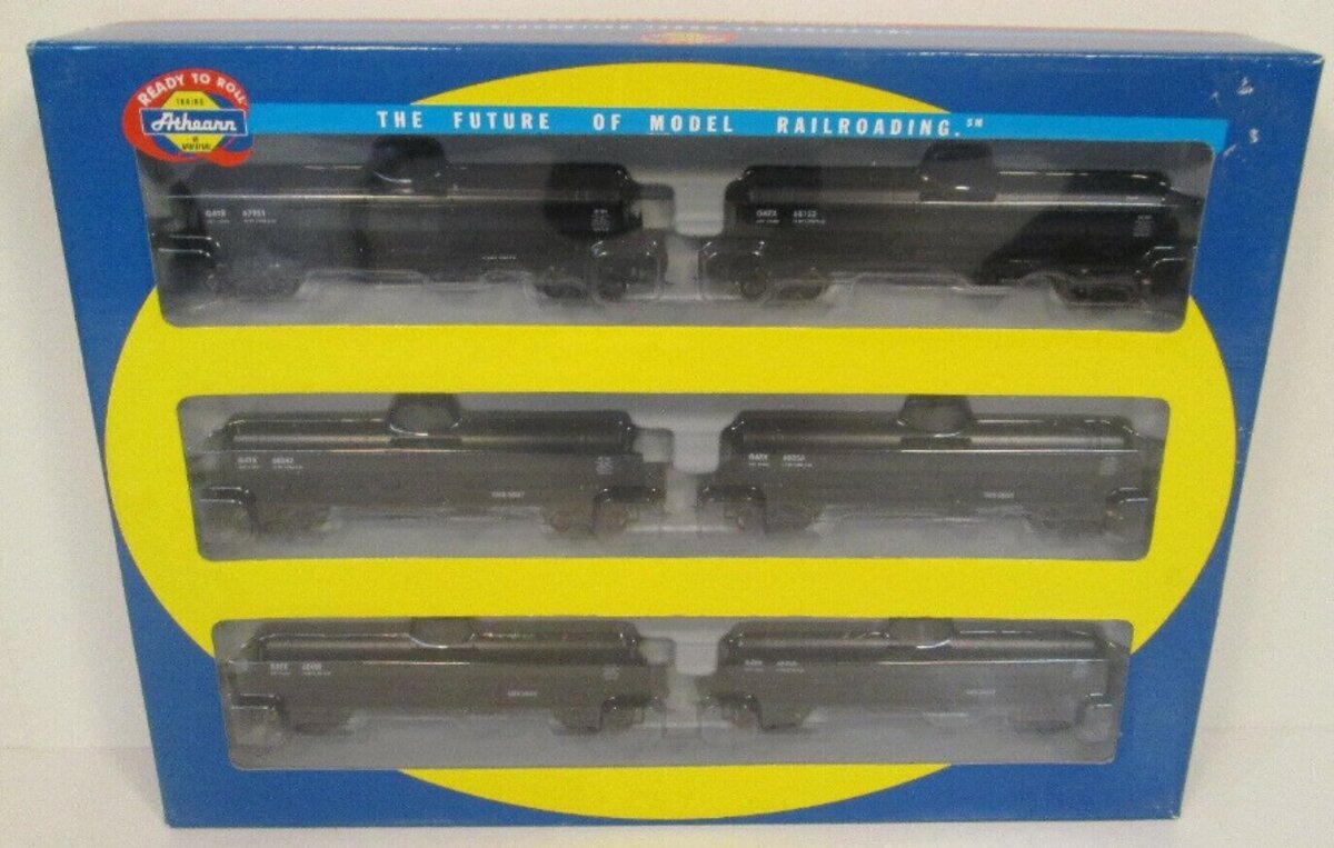 Athearn 73208 HO Scale GATX Single Dome Tank Car (Set of 6)