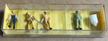 Preiser 4036 HO Steel Mill Workers Holding Tools (Set of 6)
