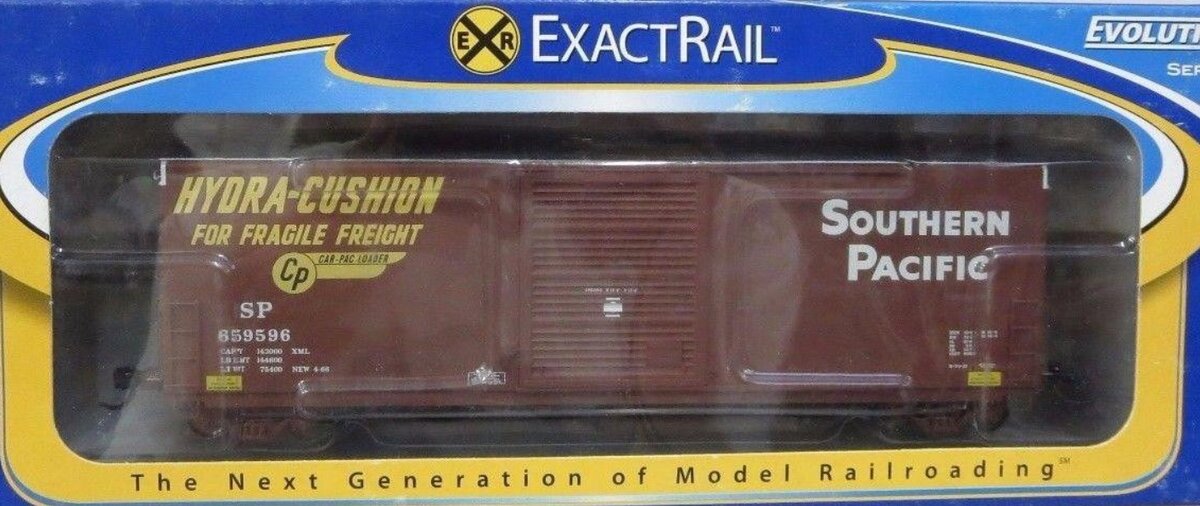 ExactRail EE-1001-17 HO SP PC&F 6033 Cu.Ft. Single Door Boxcar #659596