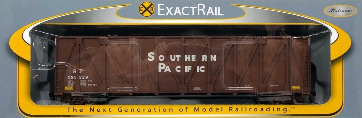 ExactRail EP-80101-4 HO Southern Pacific Gunderson Composite Side Wood Chip Car