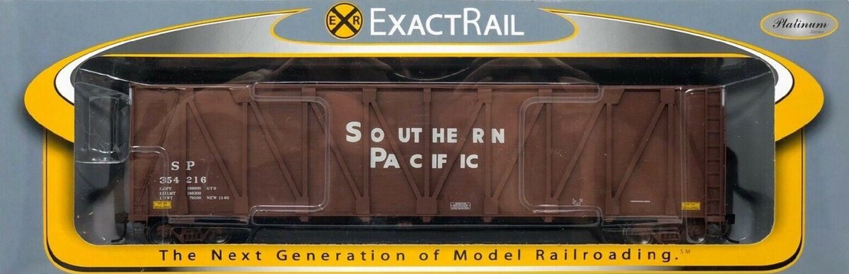 ExactRail EP-80101-3 HO Southern Pacific Gunderson Composite Side Wood Chip Car