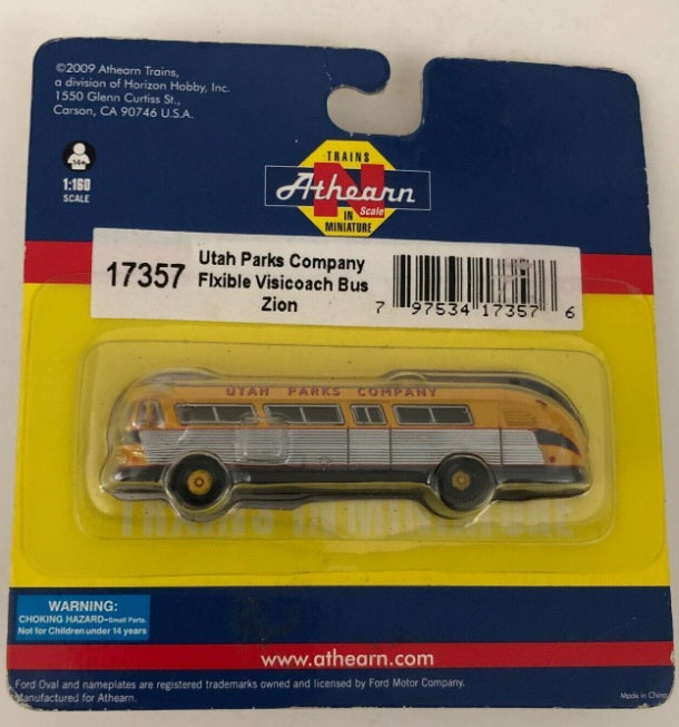 Athearn 17357 N Utah Parks Company Fixible Visicoach Bus Zion
