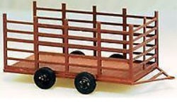 Model Tech Studios D1037 N Pull Behind Auto Trailer Kit (Pack of 2)