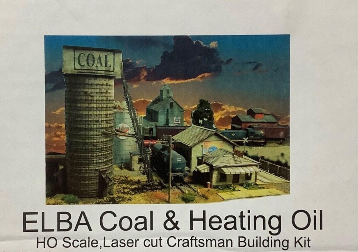 Laser Modeling 3 HO ELBA Coal & Heating Oil Laser Cut Craftsman Building Kit