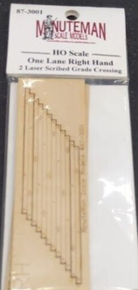 Minuteman Scale Models 87-3002 HO One Lane Left Hand 2-Laser Grade Crossing