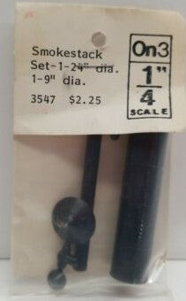 Grandt Line 3547 O Scale Smokestack Set