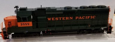Athearn G40685 HO Western Pacific GP40-2 w/Sound #3555
